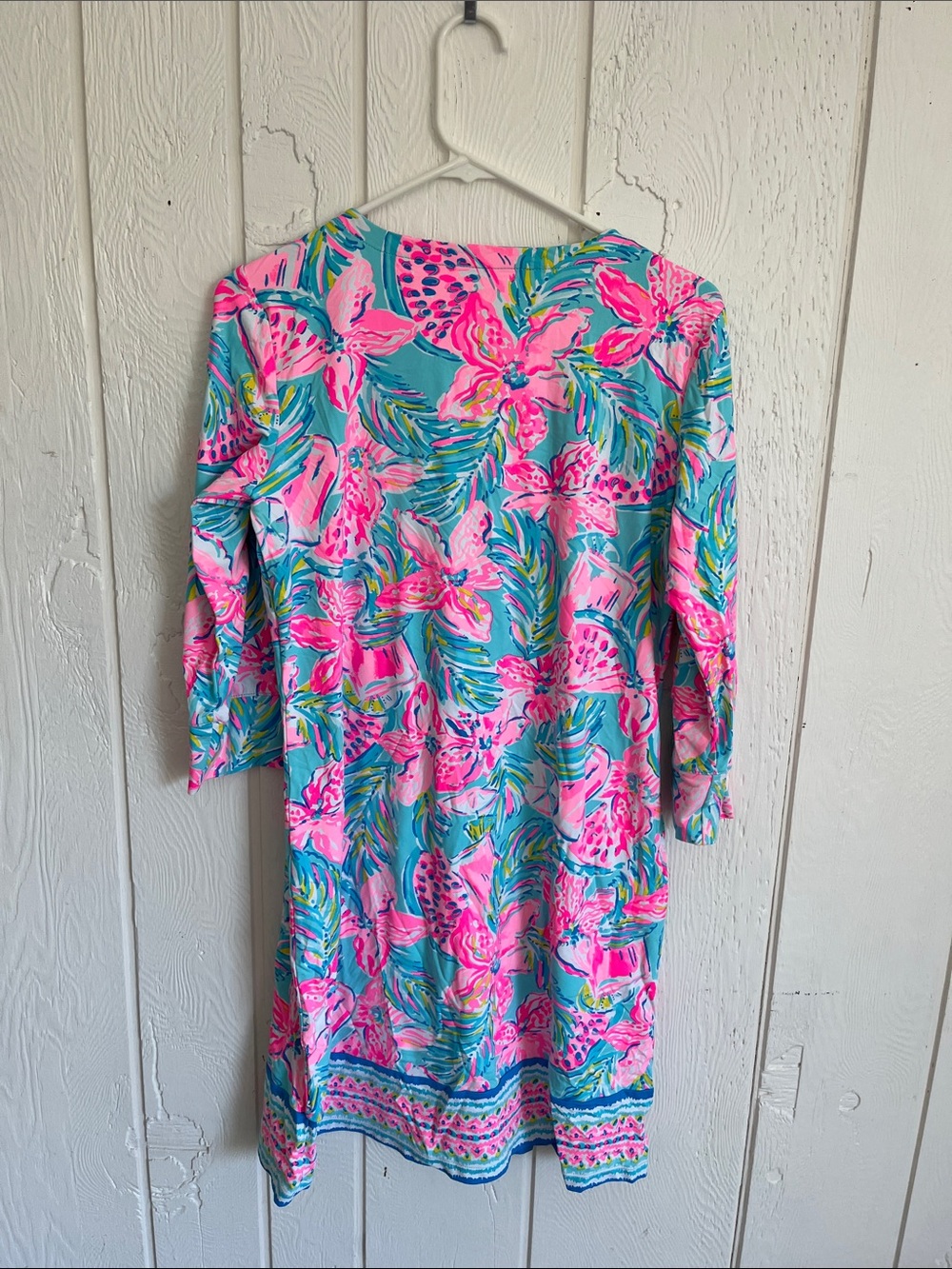 Lilly Pulitzer Pink & Aqua Dress - Picture 3 of 3